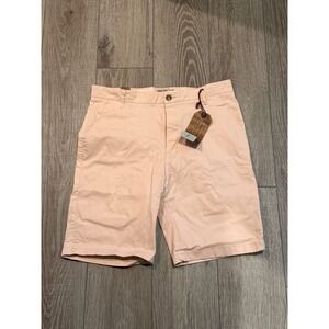Hudson & Barrow Mens Chino Shorts Powder Pink Cotton HB-7005 Size 34 NWT